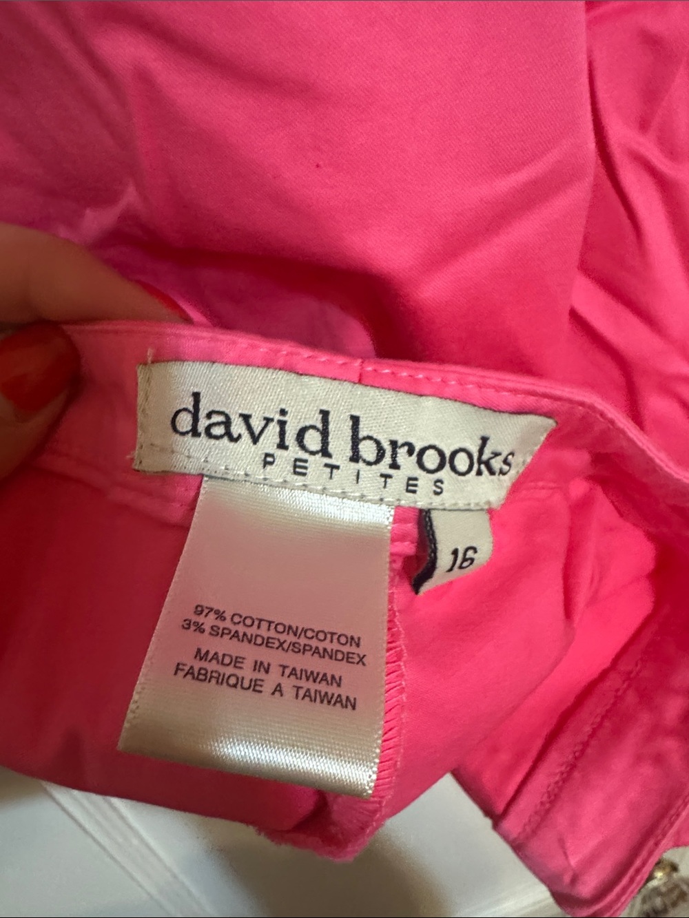 david brooks Hot Pink Wide-Leg Pants - Picture 2 of 5